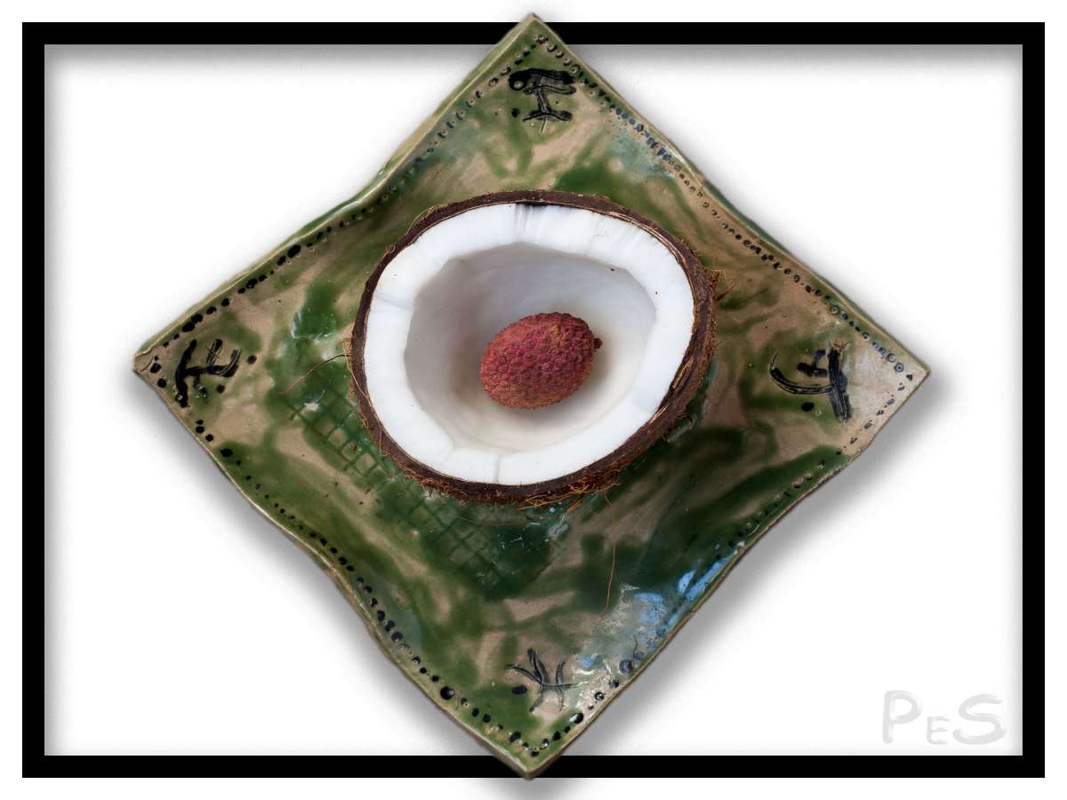 Lychees in coconut